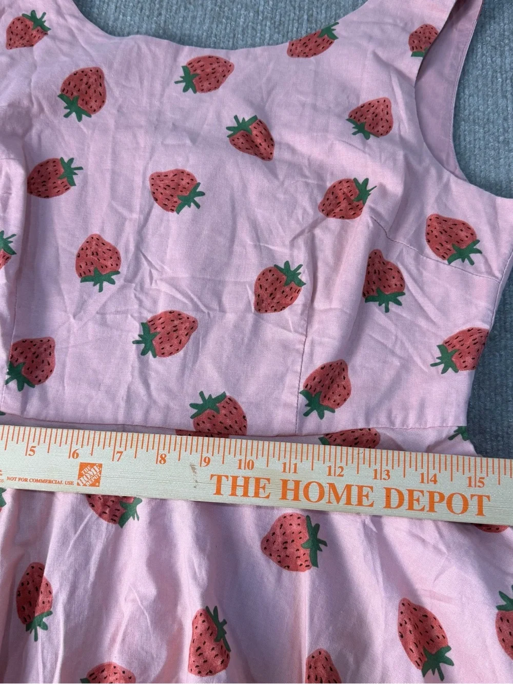 Princess Highway Pink Strawberry Print Cotton Dress Size 12 - Picture 9 of 12